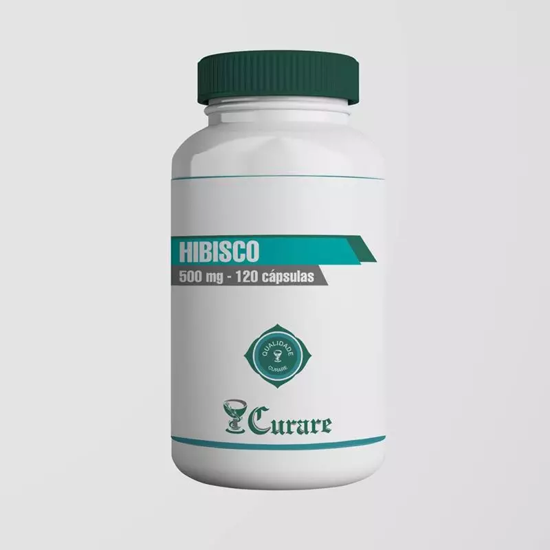 Hibisco 500mg Curare - 120 cápsulas
