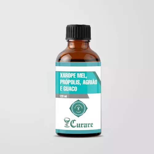 Xarope Mel, Própolis, Agrião e Guaco Curare - 120ml