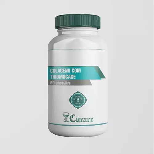 Colágeno com Thiomucase 401,35mg - 60 cápsulas
