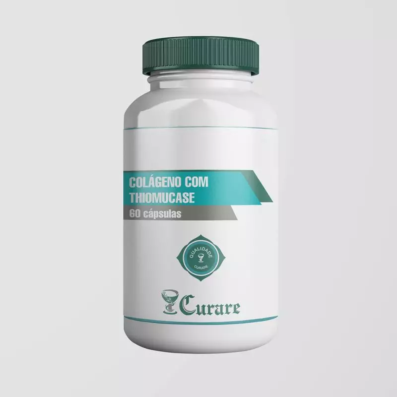 Colágeno com Thiomucase 401,35mg - 60 cápsulas