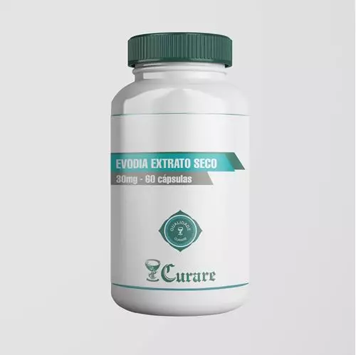 Evodia Extrato Seco 30mg Curare - 60 cápsulas