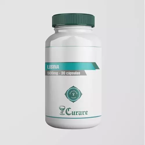 Lisina 500mg Curare - 30 cápsulas