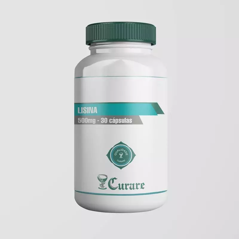 Lisina 500mg Curare - 30 cápsulas