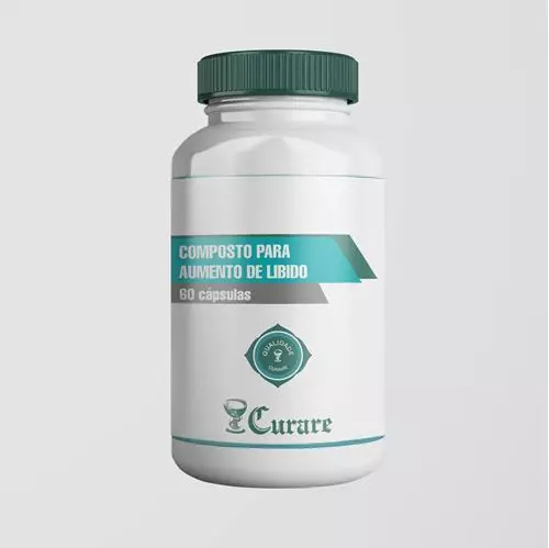 Composto p/ Aumento de Libido Curare com Tribulus, Ginseng, Marapuama e Catuaba - 765mg - 60 cápsulas