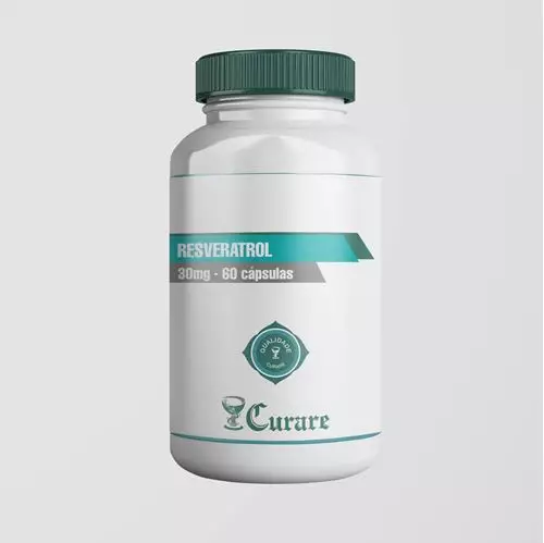 Resveratrol 30mg Curare - 60 cápsulas
