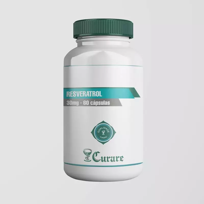 Resveratrol 30mg Curare - 60 cápsulas