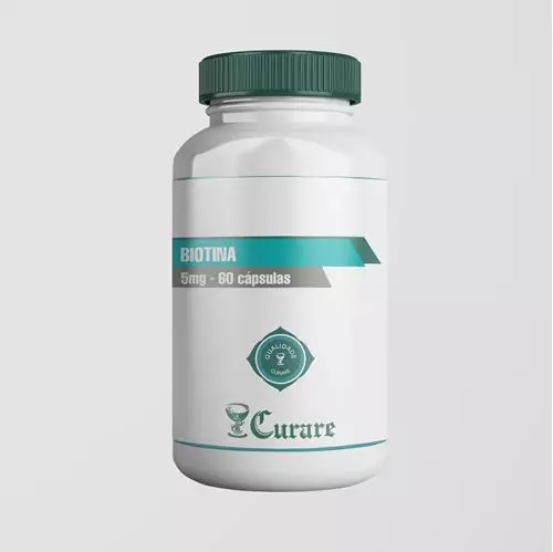 Biotina 5mg - 60 cápsulas