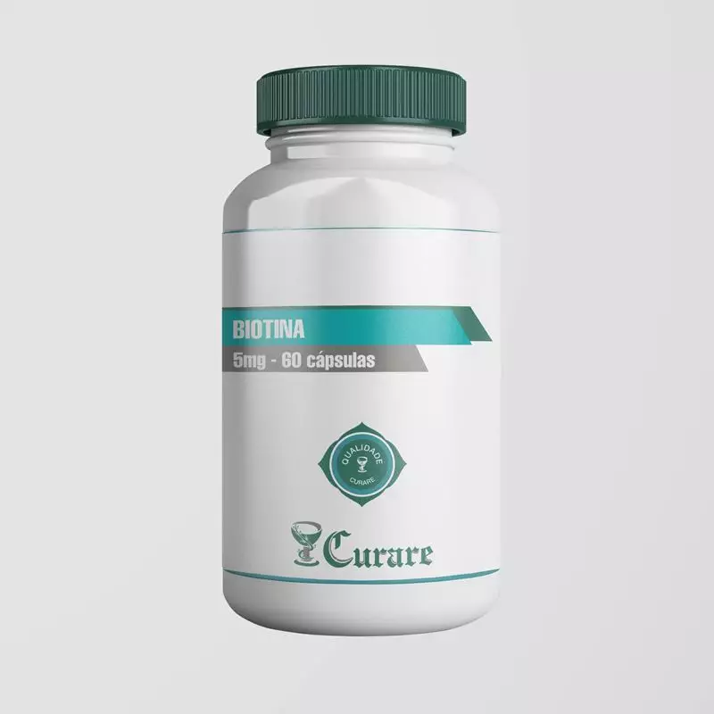 Biotina 5mg - 60 cápsulas