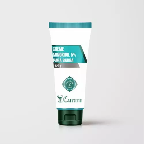 Creme Minoxidil 5% para Barba Curare - 120g