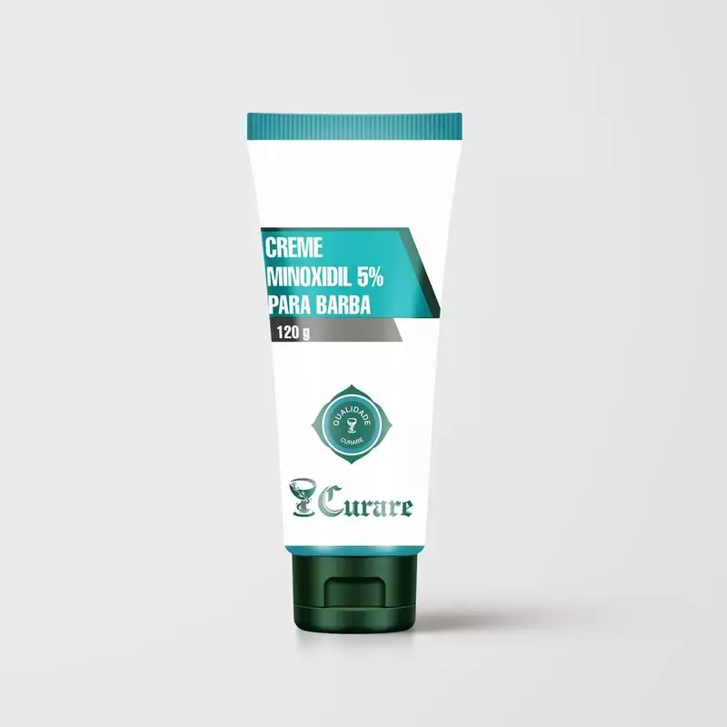 Creme Minoxidil 5% para Barba Curare - 120g