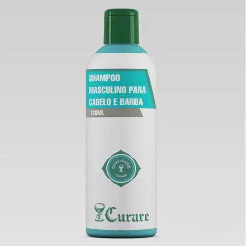 Shampoo Masculino para Cabelo e Barba Curare - 120ml
