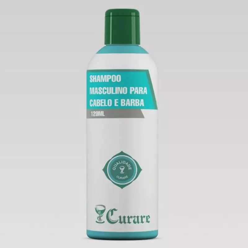 Shampoo Masculino para Cabelo e Barba Curare - 120ml