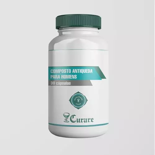 Composto Antiqueda p/ Homens Curare 150mg - 30 cápsulas Composto Antiqueda p/ Homens Curare 150mg - 30 cápsulas