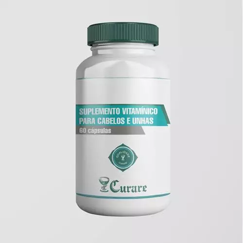 Suplemento Vitamínico para Cabelos e Unhas Curare - 60 cápsulas