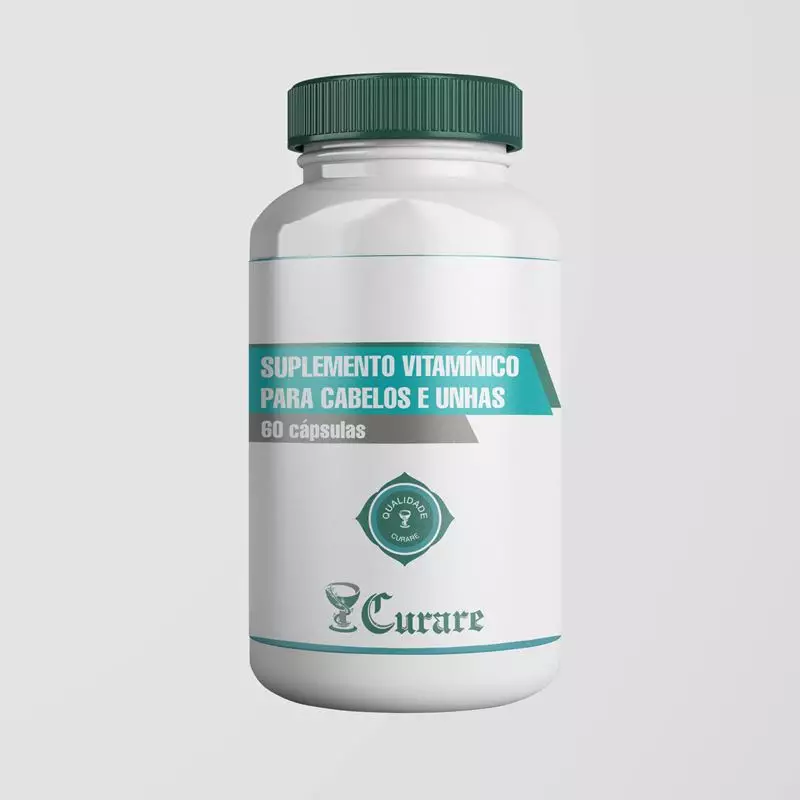 Suplemento Vitamínico para Cabelos e Unhas Curare - 60 cápsulas