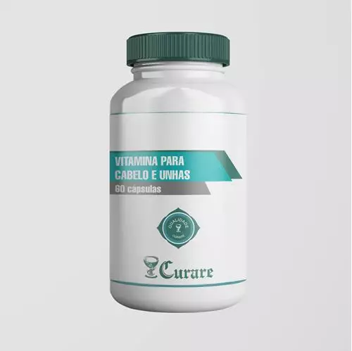Vitamina p/ Cabelo, Pele e Unha Curare - 60 cápsulas Vitamina p/ Cabelo, Pele e Unha Curare - 60 cápsulas