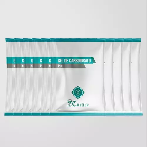 Kit Gel de Carboidrato Curare 10 unidades com 65 g cada Kit Gel de Carboidrato Curare 10 unidades com 65 g cada