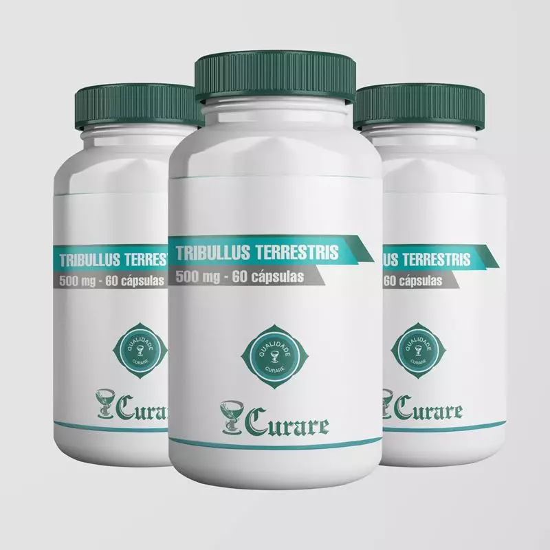 Kit Tribullus terrestris 500mg - 50 cápsulas - 3 unidades