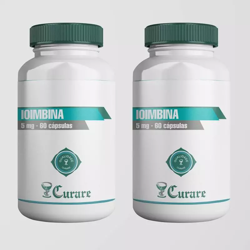 Kit Ioimbina 5mg Curare - 60 cápsulas - 2 unidades