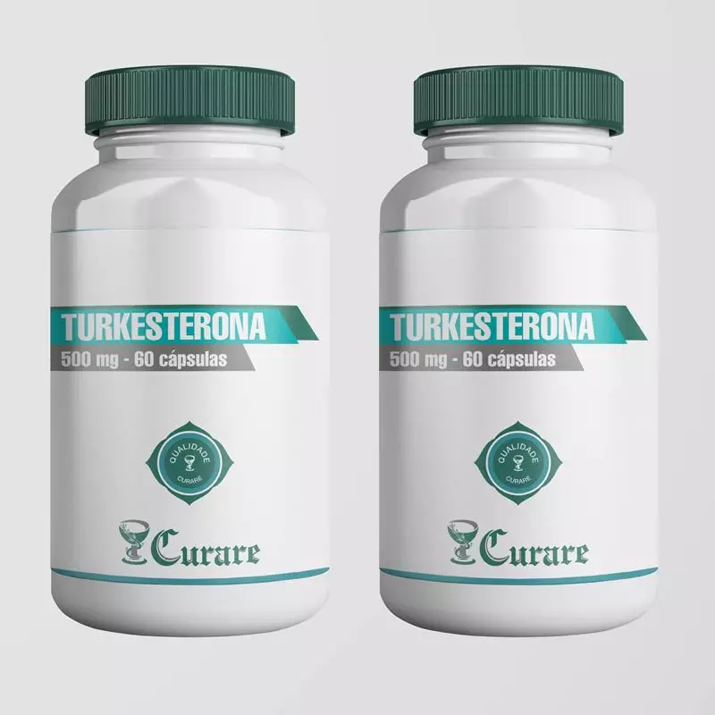 Kit Turkesterona 500mg Curare - 60 cápsulas - 2 unidades