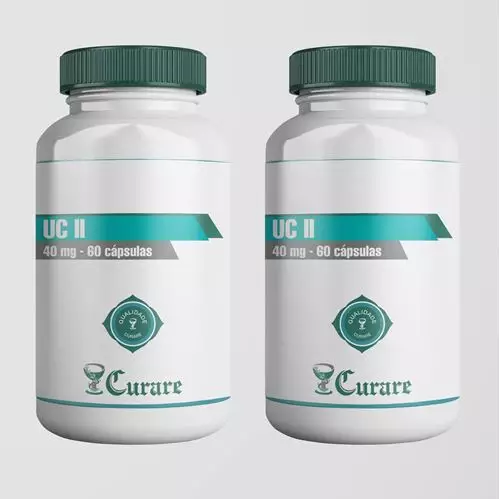 Kit UC-II® 40mg(colágeno não desnaturado tipo II) - 60 cápsulas - 2 unidades Kit UC-II® 40mg(colágeno não desnaturado tipo II) - 60 cápsulas - 2 unidades
