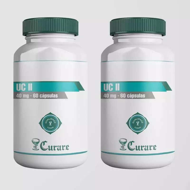 Kit UC-II® 40mg(colágeno não desnaturado tipo II) - 60 cápsulas - 2 unidades