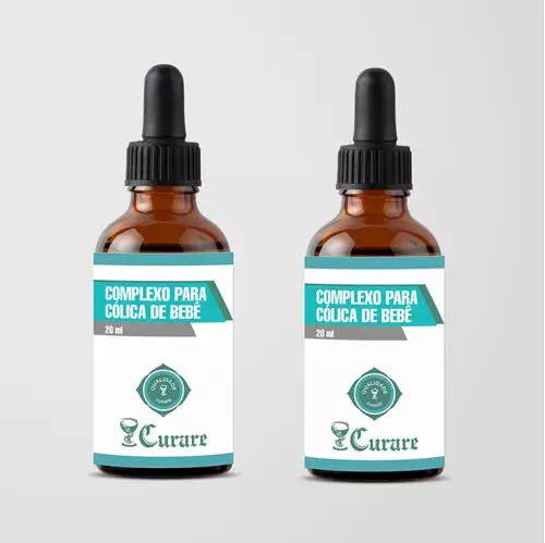 Kit Complexo Homeopático para Cólica de Bebês Curare - 20ml - 2 Unidades Kit Complexo Homeopático para Cólica de Bebês Curare - 20ml - 2 Unidades