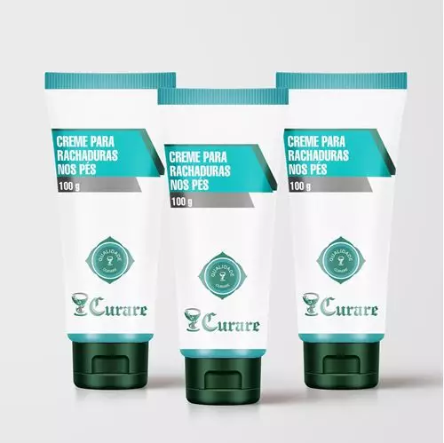 Kit Creme p/ Rachadura nos Pés Curare - 100g - 3 Unidades Kit Creme p/ Rachadura nos Pés Curare - 100g - 3 Unidades