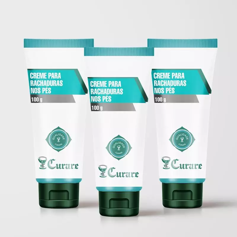 Kit Creme p/ Rachadura nos Pés Curare - 100g - 3 Unidades