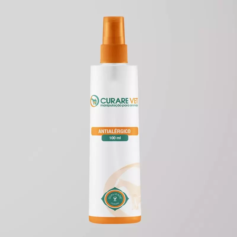Spray Antialérgico e Calmante para Pele de Cães e Gatos CurareVet - 100ml