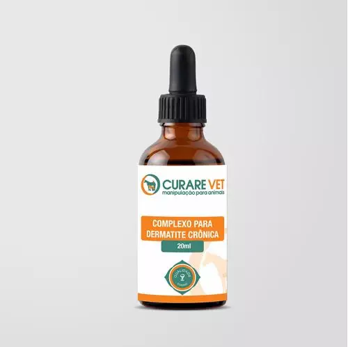 Complexo Homeopático CurareVet p/ Dermatite Crônica - 20ml Complexo Homeopático CurareVet p/ Dermatite Crônica - 20ml