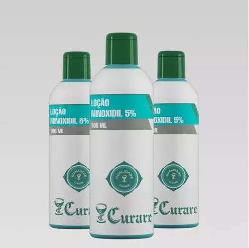 Kit 3 Minoxidil 5% Curare - 100ml