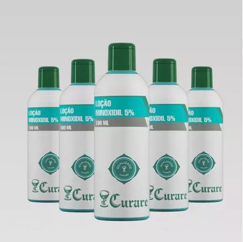 Kit 5 Minoxidil 5% Curare - 100ml Kit 5 Minoxidil 5% Curare - 100ml