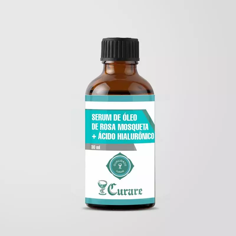 Serum de Óleo Rosa Mosqueta+Ácido Hialurônico Curare - 30ml