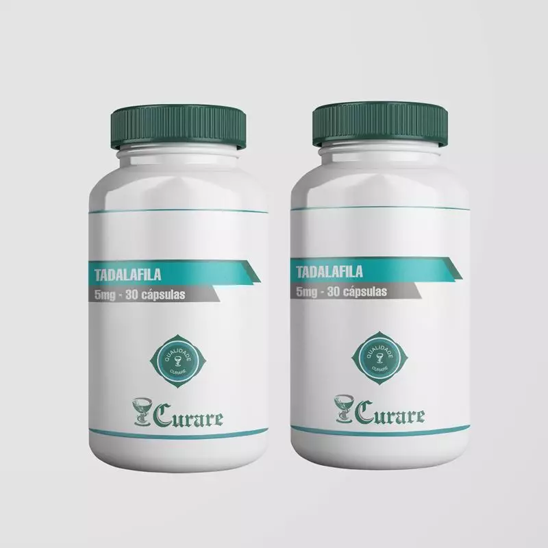 Tadalafila 5mg - 30 cápsulas -  Kit c/ 2 potes