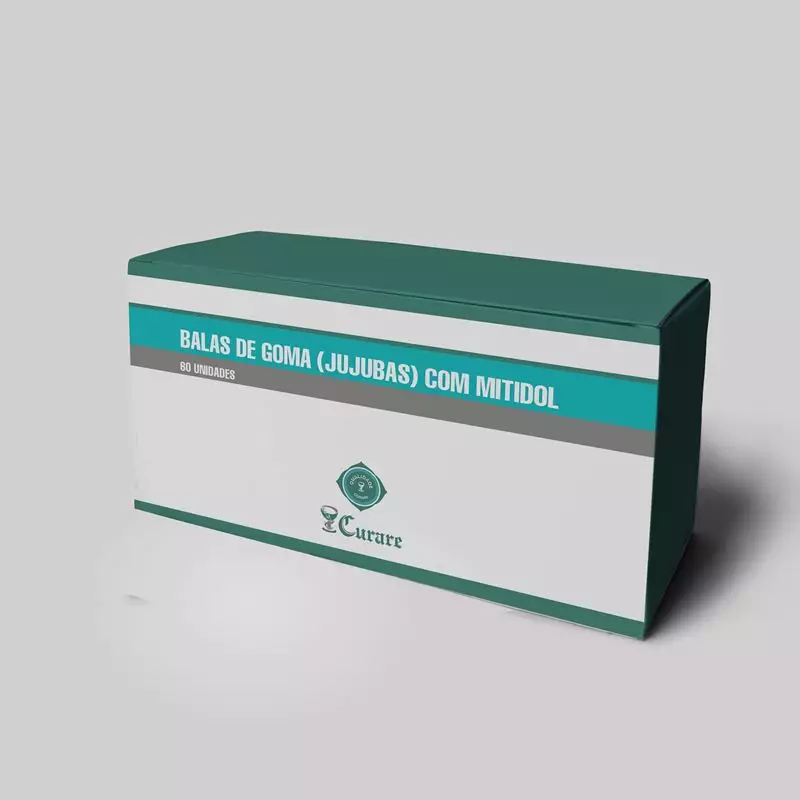 Balas De Goma (Jujubas) - Alívio Natural Da Dor (Mitidol®) - 60 Unidades