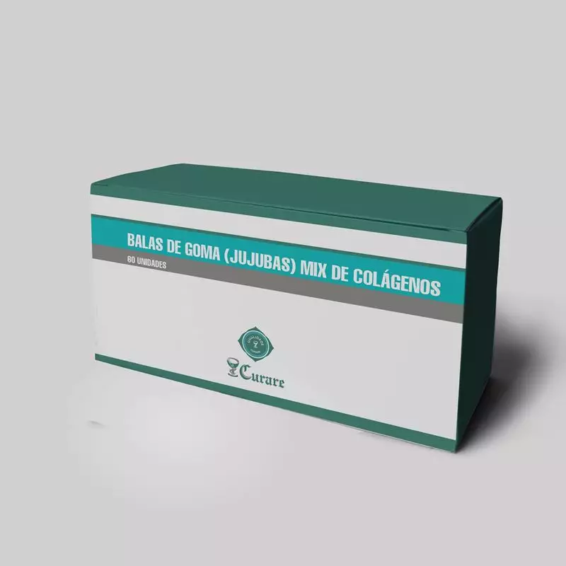 Balas De Goma (Jujubas) Mix De Colágenos - 60 Unidades