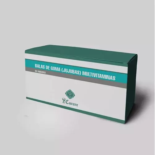Balas De Goma (Jujubas) Multivitaminas - 60 Unidades