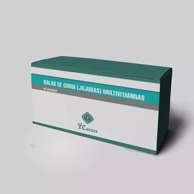 Balas De Goma (Jujubas) Multivitaminas - 60 Unidades