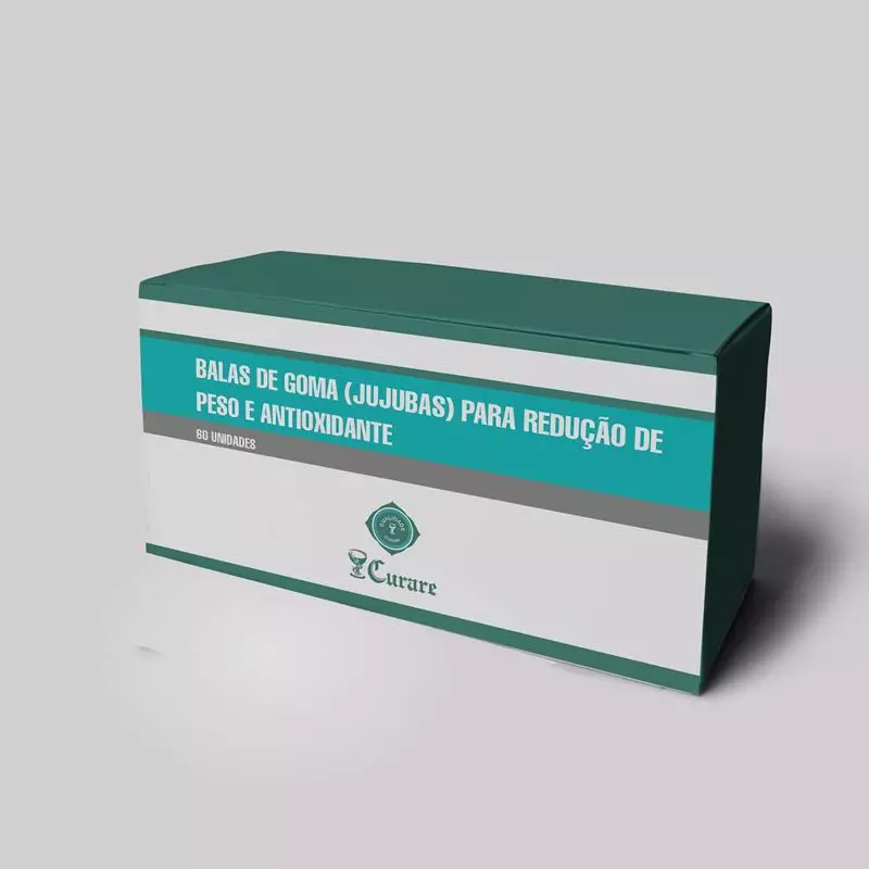 Balas De Goma (Jujubas) Redução De Peso E Antioxidante (Phytgen®+Glisodin®:) - 60 Unidades