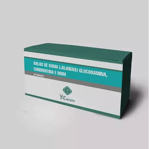 Balas de Goma (Jujubas) Glucosamina, Condroitina e MSM - 60 unidades Balas de Goma (Jujubas) Glucosamina, Condroitina e MSM - 60 unidades