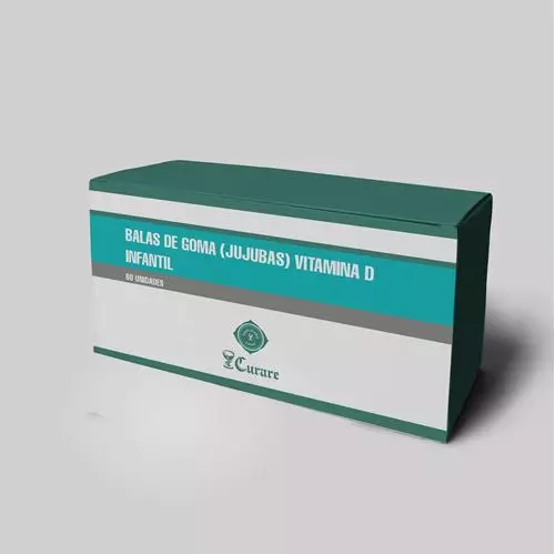 Balas De Goma (Jujubas) Vitamina D Infantil - 60 Unidades