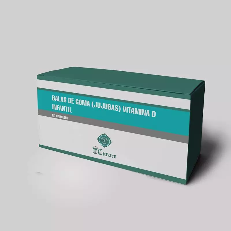 Balas De Goma (Jujubas) Vitamina D Infantil - 60 Unidades
