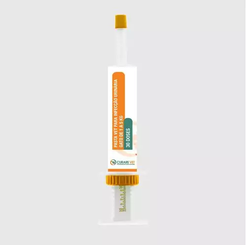 Pasta CurareVet p/ Infecção Urinária Gato de 1 a 5Kg Pasta CurareVet p/ Infecção Urinária Gato de 1 a 5Kg