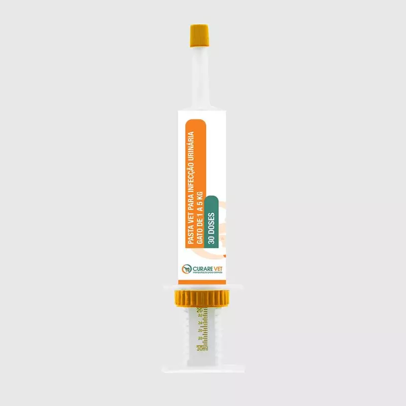 Pasta CurareVet p/ Infecção Urinária Gato de 1 a 5Kg