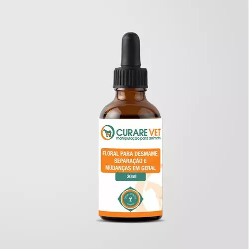 Floral p/ Desmame/Separação e Mudanças em Geral CurareVet - 30ml Floral p/ Desmame/Separação e Mudanças em Geral CurareVet - 30ml