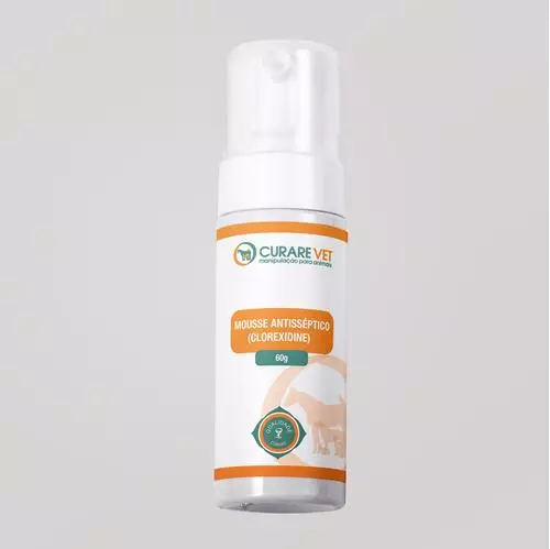Mousse Antisséptico(Clorexidine) CurareVet - 60g