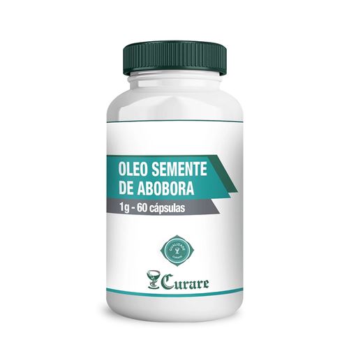Óleo Semente de Abóbora 1g Curare - 60 cápsulas