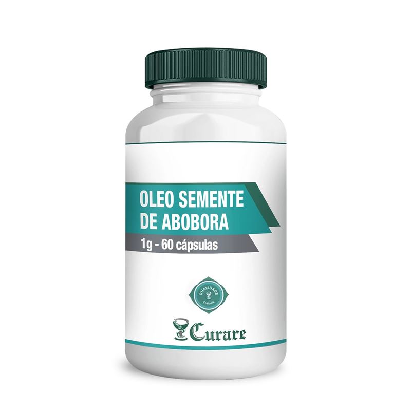 Óleo Semente de Abóbora 1g Curare - 60 cápsulas