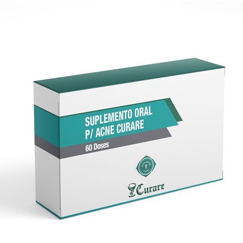 Suplemento Oral p/ Acne Curare - 60 doses